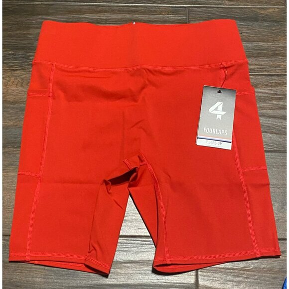 Fourlaps Plyo Short Crimson M Red‎ NWT $78 workout Rare Athletic Sportswear - Picture 1 of 6